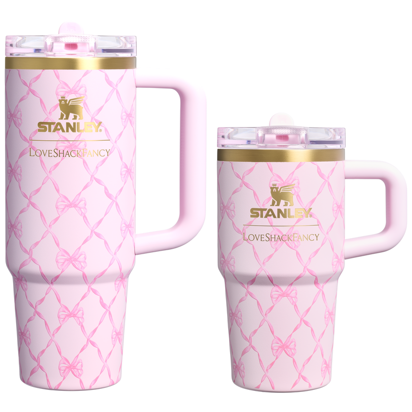 Stanley 1913 x LoveShackFancy Holiday The Quencher® Details ProTour Tumbler Set | 2-pack - Essential Workout Pour